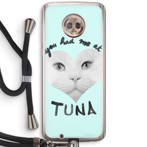 You had me at tuna: Motorola Moto G6 Transparant Hoesje met koord