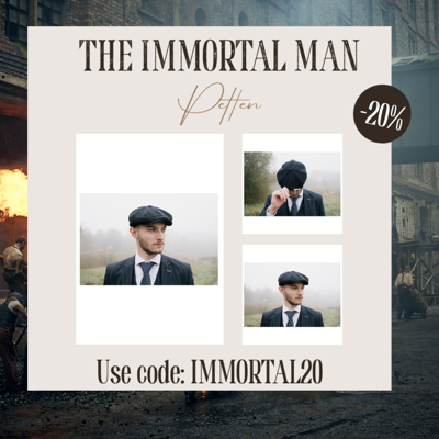 Premium Shelby Pet | Blauw | Gestreept | 1920s Stijl | Peaky Blinders | Peaky Blinders