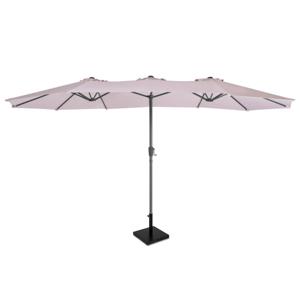 VONROC Premium Parasol Iseo - 460x270cm – Duurzame parasol – combi set incl. parasolvoet van 26 kg – Extra-large - UV w