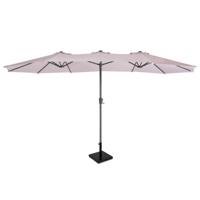 VONROC Premium Parasol Iseo - 460x270cm – Duurzame parasol – combi set incl. parasolvoet van 26 kg – Extra-large - UV w - thumbnail