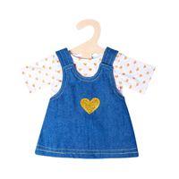 Heless Poppenjurk met gouden t-shirt, 28-35 cm