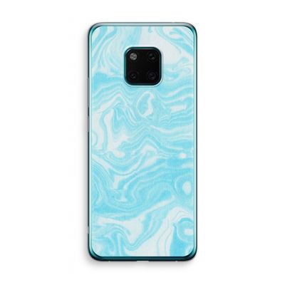 Waterverf blauw: Huawei Mate 20 Pro Transparant Hoesje