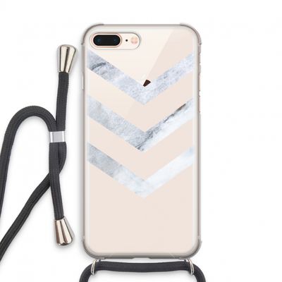 Marmeren pijlen: iPhone 8 Plus Transparant Hoesje met koord