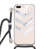 Marmeren pijlen: iPhone 8 Plus Transparant Hoesje met koord