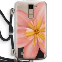 Pink Ellila Flower: LG K10 (2016) Transparant Hoesje met koord