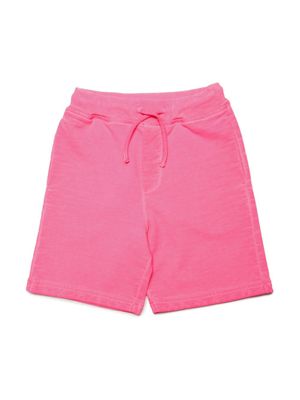DSQUARED2 KIDS short en coton à logo imprimé - Rose