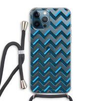 Onderbroken lijn: iPhone 12 Pro Max Transparant Hoesje met koord