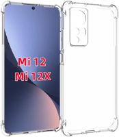 Anti-shock Back Cover voor de Xiaomi 12 | 12x Transparant Anti-shock Back Cover voor de Xiaomi 12 | 12x Transparant