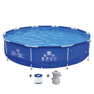 Wehncke Frame Pool 360x76 cm Blauw