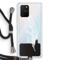 Pluim: Samsung Galaxy S10 Lite Transparant Hoesje met koord