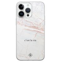 iPhone 14 Pro Max siliconen hoesje - C'est la vie
