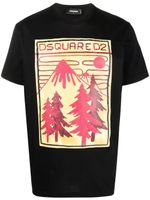 DSQUARED2 t-shirt à imprimé graphique - Noir