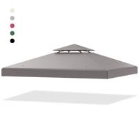 Paviljoendak Vervangdak Paviljoenzeil Dakafvoer Schoorsteenafvoer voor Paviljoen 3 x 3 M Grijs