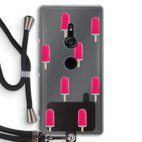 Waterijsje: Sony Xperia XZ2 Transparant Hoesje met koord