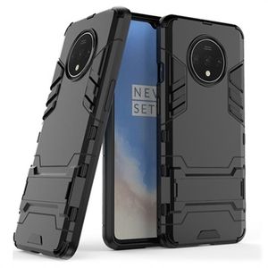 Armor Series OnePlus 7T Hybrid Case met Standaard - Zwart