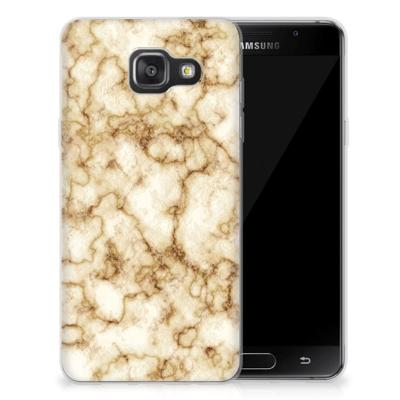 Samsung Galaxy A3 2016 | TPU | Siliconen hoesje | Marmer Goud