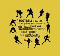 Sticker footbal is life