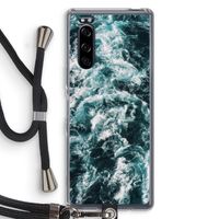 Zee golf: Sony Xperia 5 Transparant Hoesje met koord