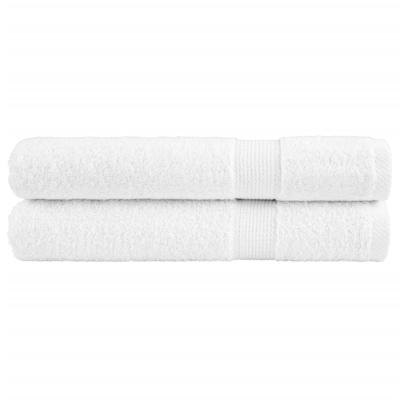 VidaXL Handdoeken solund 2 st 600 g/m² 100x200 cm wit