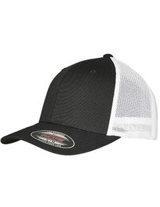 Flexfit FX6511RM Flexfit Trucker Recycled Mesh Cap - Black/White - L/XL