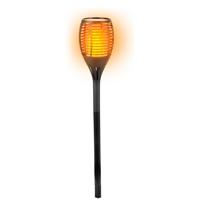 Lifetime Garden Solar LED tuinfakkels - zwart - 77 cm - Tuinverlichting