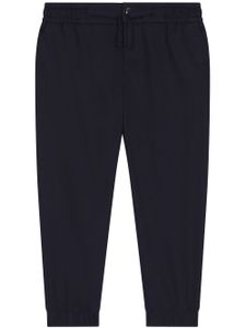 Dolce & Gabbana Kids logo-plaque stretch-cotton track pants - Bleu