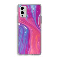 Paarse stroom: OnePlus 9 Transparant Hoesje