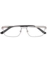 Gucci Eyewear lunettes de vue rectangulaires à logo gravé - Noir