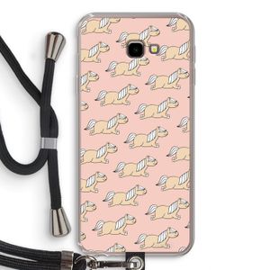 Ponys: Samsung Galaxy J4 Plus Transparant Hoesje met koord