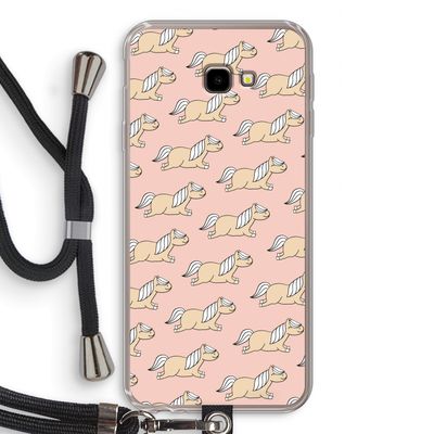 Ponys: Samsung Galaxy J4 Plus Transparant Hoesje met koord