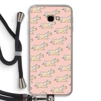 Ponys: Samsung Galaxy J4 Plus Transparant Hoesje met koord
