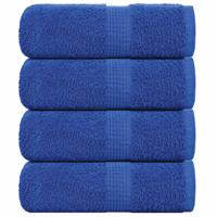VidaXL Gastendoekjes 4 st 30x50 cm 360 g/m² 100% katoen blauw