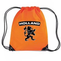 Nylon rugzak Holland zwarte leeuw oranje   -