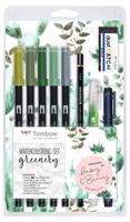 Tombow • watercolouring set greenery