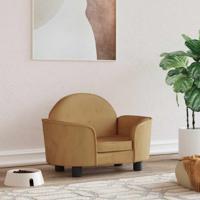 VidaXL Hondenmand 66x40x45 cm fluweel bruin