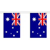 3x Polyester vlaggenlijn van Australie 3 meter   -