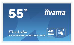 Iiyama ProLite TF5539UHSC-W1AG Digital Signage display Energielabel: G (A - G) 139.7 cm (55 inch) 3840 x 2160 Pixel 24/7 Multi-touch