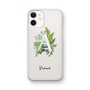 Green Brush: iPhone 12 mini Transparant Hoesje