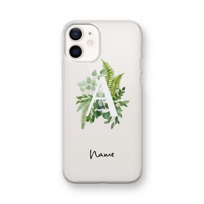 Green Brush: iPhone 12 mini Transparant Hoesje