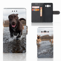 Samsung Galaxy J5 2016 Telefoonhoesje met Pasjes Honden Labrador - thumbnail