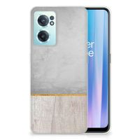 OnePlus Nord CE 2 5G Bumper Hoesje Wood Concrete