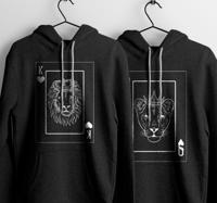 Leeuw en leeuwin couple hoodies