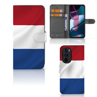 Motorola Edge 30 Pro Bookstyle Case Nederlandse Vlag