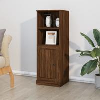 Hoge kast 36x35,5x103,5 cm bewerkt hout bruin eikenkleur - thumbnail