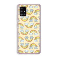 Regenboog: Samsung Galaxy A51 5G Transparant Hoesje