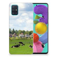 Samsung Galaxy A51 TPU Hoesje Koeien