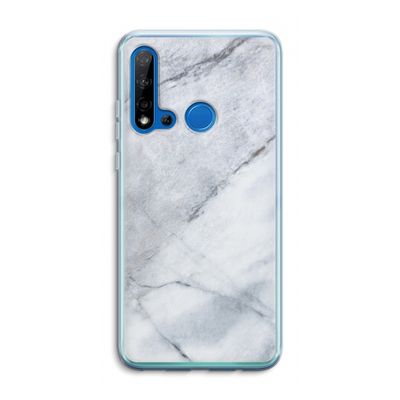 Witte marmer: Huawei P20 Lite (2019) Transparant Hoesje