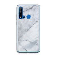 Witte marmer: Huawei P20 Lite (2019) Transparant Hoesje