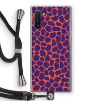 Purple Giraffe: Samsung Galaxy Note 10 Transparant Hoesje met koord