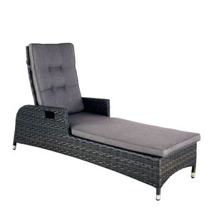 Ligbed Long Beach Midnight Grey - Oosterik Home